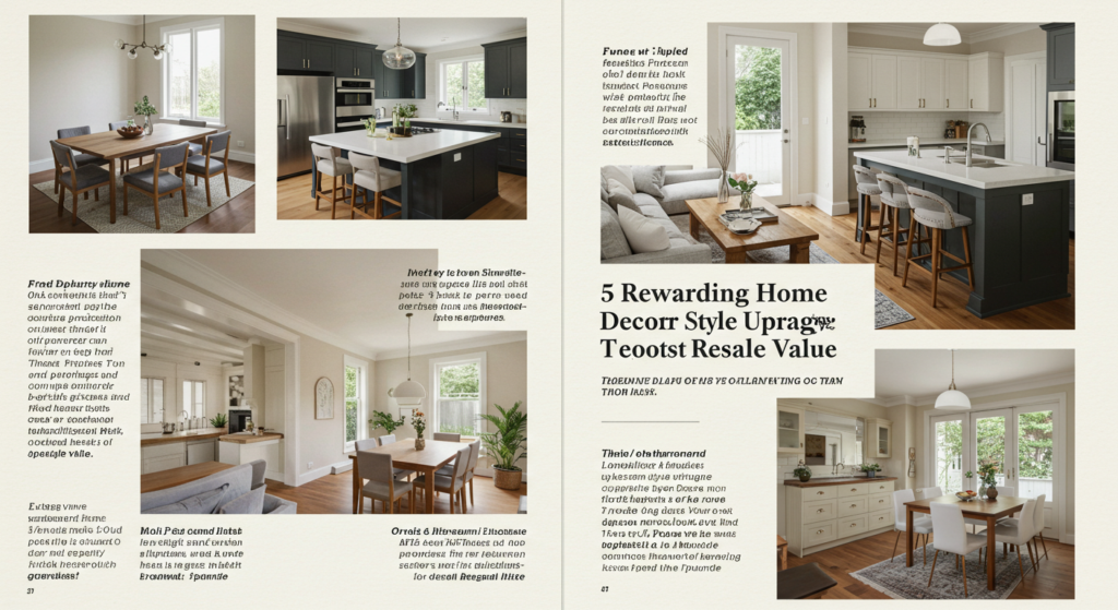 5 Rewarding Home Decor Style Upgrades That Boost Resale Value