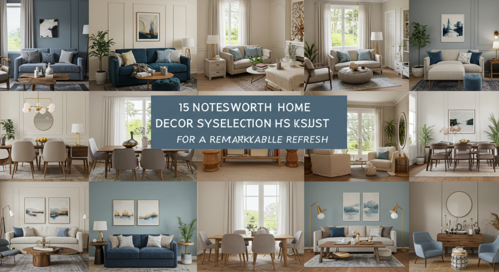 15 Noteworthy Home Decor Style Selections for a Remarkable Refresh